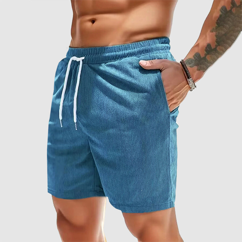 Chase - Men's Corduroy Drawstring Summer Shorts