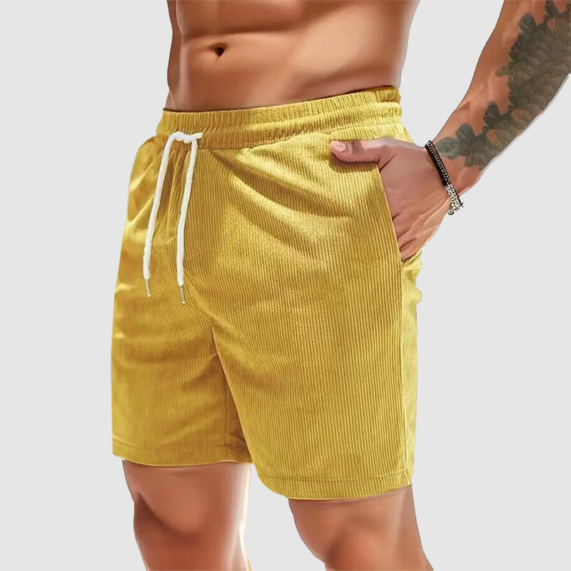 Chase - Men's Corduroy Drawstring Summer Shorts