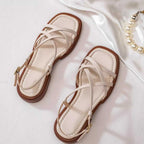Clara - Women’s Casual Criss-Cross Flat Sandals
