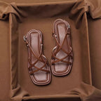 Clara - Women’s Casual Criss-Cross Flat Sandals