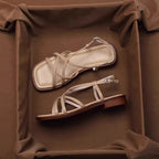 Clara - Women’s Casual Criss-Cross Flat Sandals