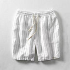 Clark - Men's Linen-Look Striped Relaxed Shorts
