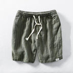 Clark - Men's Linen-Look Striped Relaxed Shorts