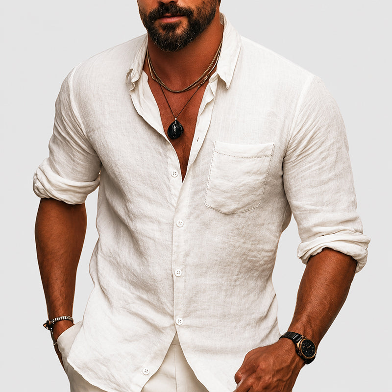 Damien - Men’s Lightweight Button Up Shirt