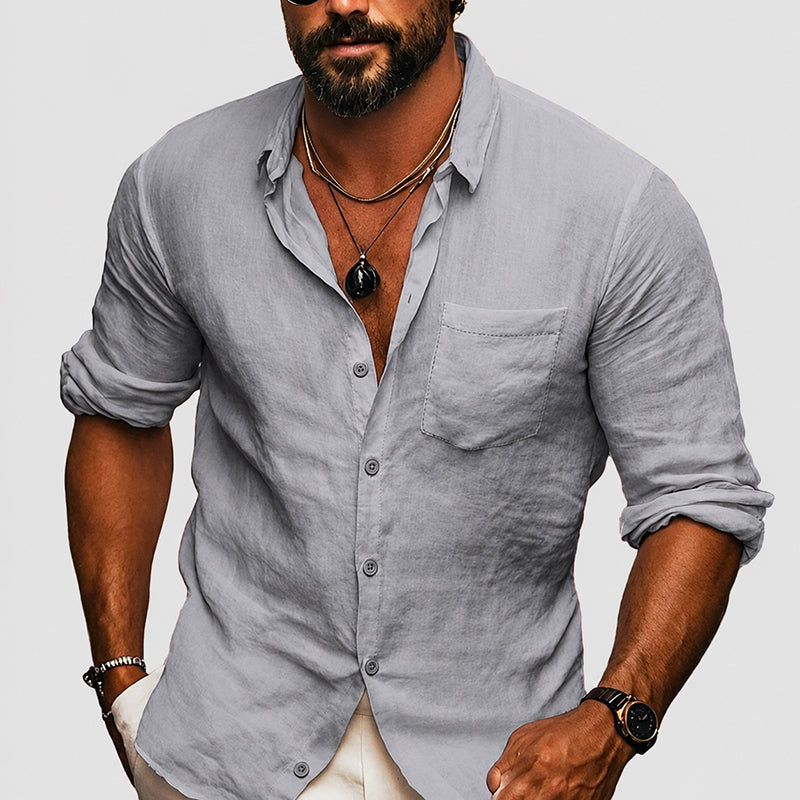 Damien - Men’s Lightweight Button Up Shirt