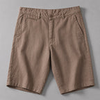 Dean - Men's Linen Button Closure Casual Shorts