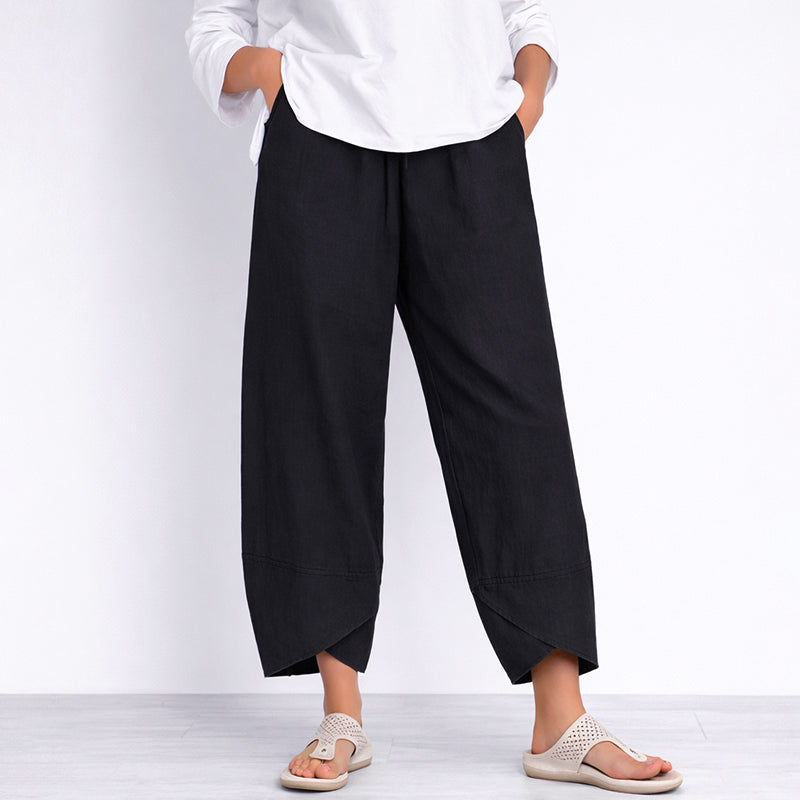 Delilah - Women’s Boho Style Cropped Wide Leg Pants