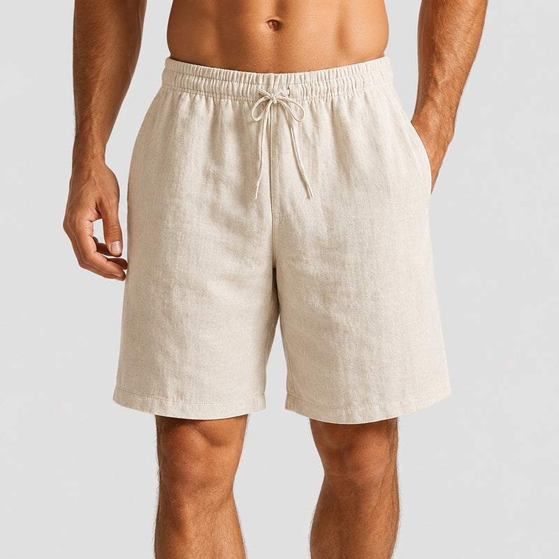 Derek - Men's Relaxed Fit Lightweight Linen Shorts