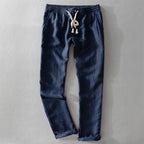 Dominic - Men's Linen Drawstring Pants