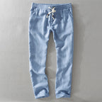 Dominic - Men's Linen Drawstring Pants