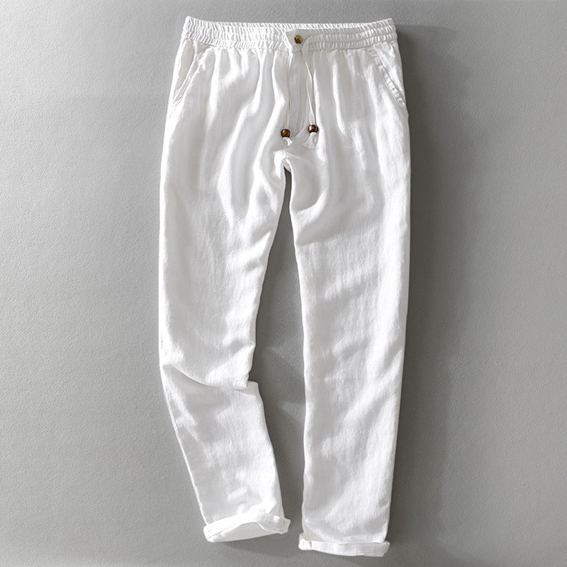 Dominic - Men's Linen Drawstring Pants