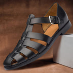 Elias - Men’s Fisherman Leather T-Strap Sandals
