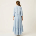 Elowen - Women's Boho Flowy Maxi Dress with Pockets