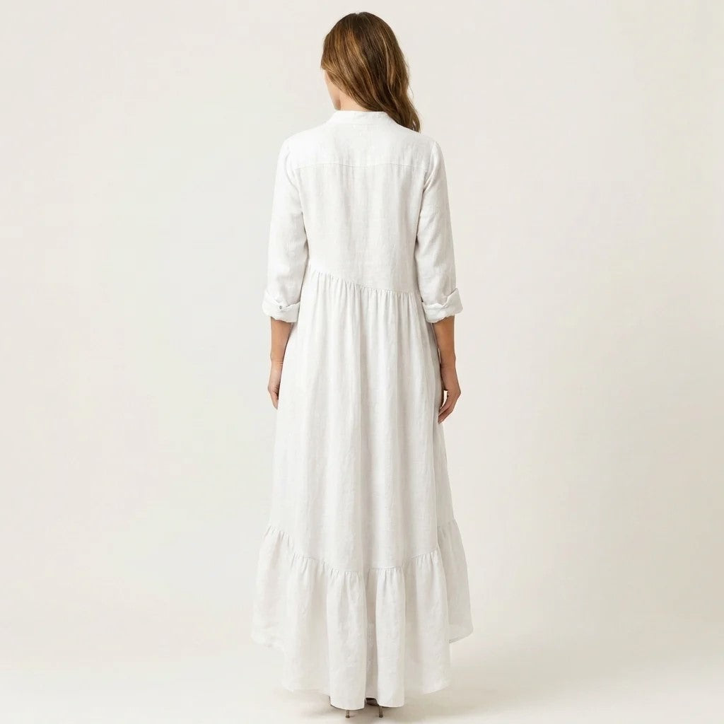 Elowen - Women's Boho Flowy Maxi Dress with Pockets