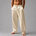 Eric - Men's Linen Blend Drawstring Lounge Pants