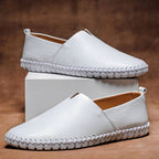 Ethan - Men’s Slip On Handstitched Casual Leather Loafers