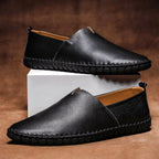 Ethan - Men’s Slip On Handstitched Casual Leather Loafers