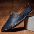 Ethan - Men’s Slip On Handstitched Casual Leather Loafers