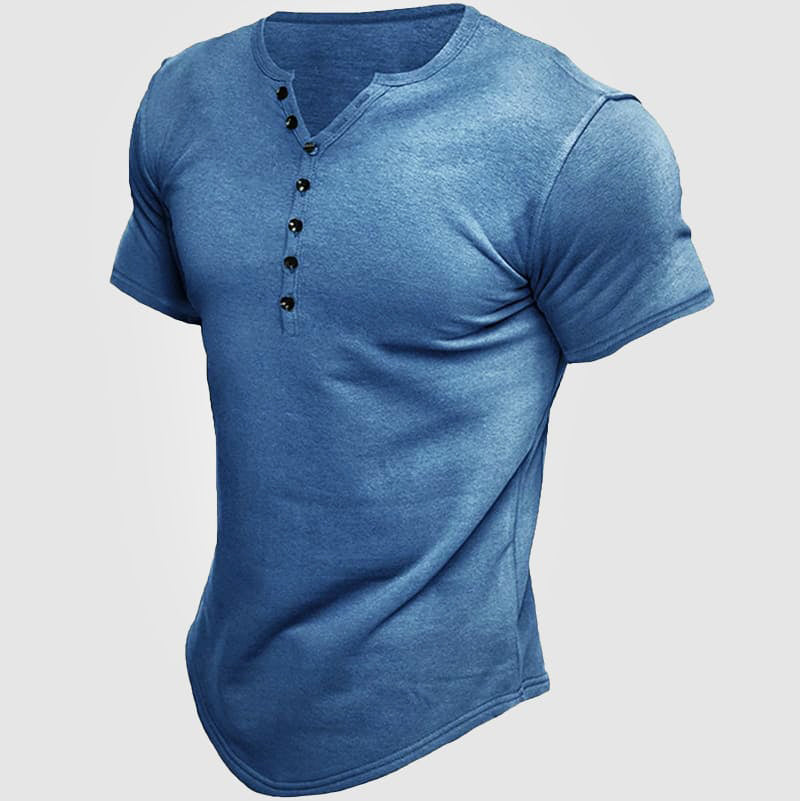 Franklin - Men’s Slim Fit Sporty Henley T-Shirt