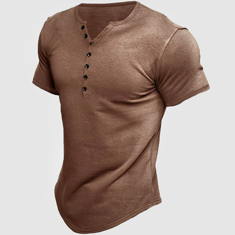 Franklin - Men’s Slim Fit Sporty Henley T-Shirt