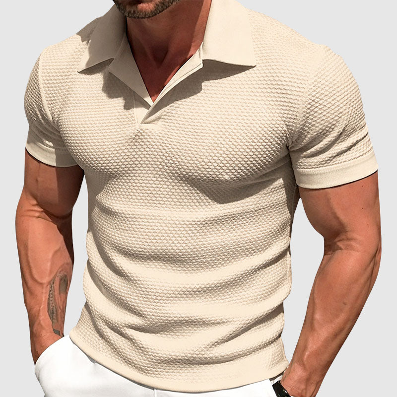 Gabriel - Men’s Short Sleeve Knitted Polo
