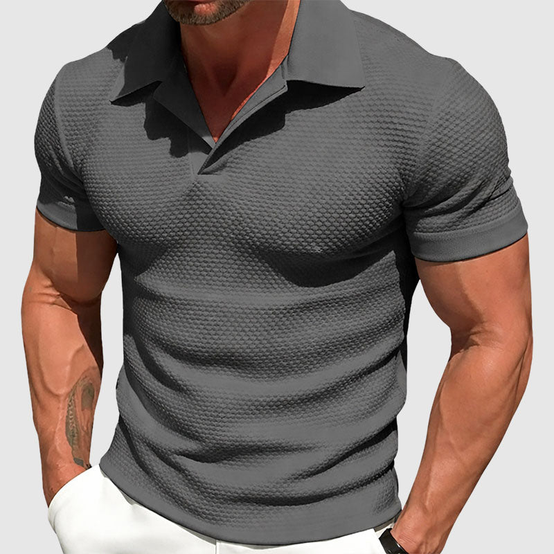 Gabriel - Men’s Short Sleeve Knitted Polo