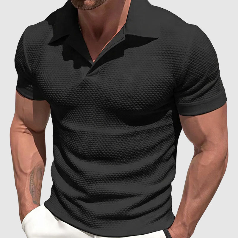 Gabriel - Men’s Short Sleeve Knitted Polo