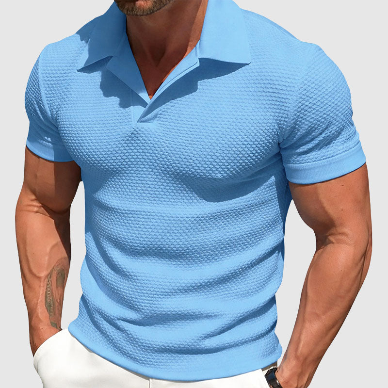 Gabriel - Men’s Short Sleeve Knitted Polo