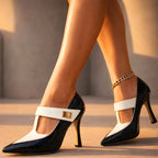Gabriella - Women’s Glossy Croc Pumps