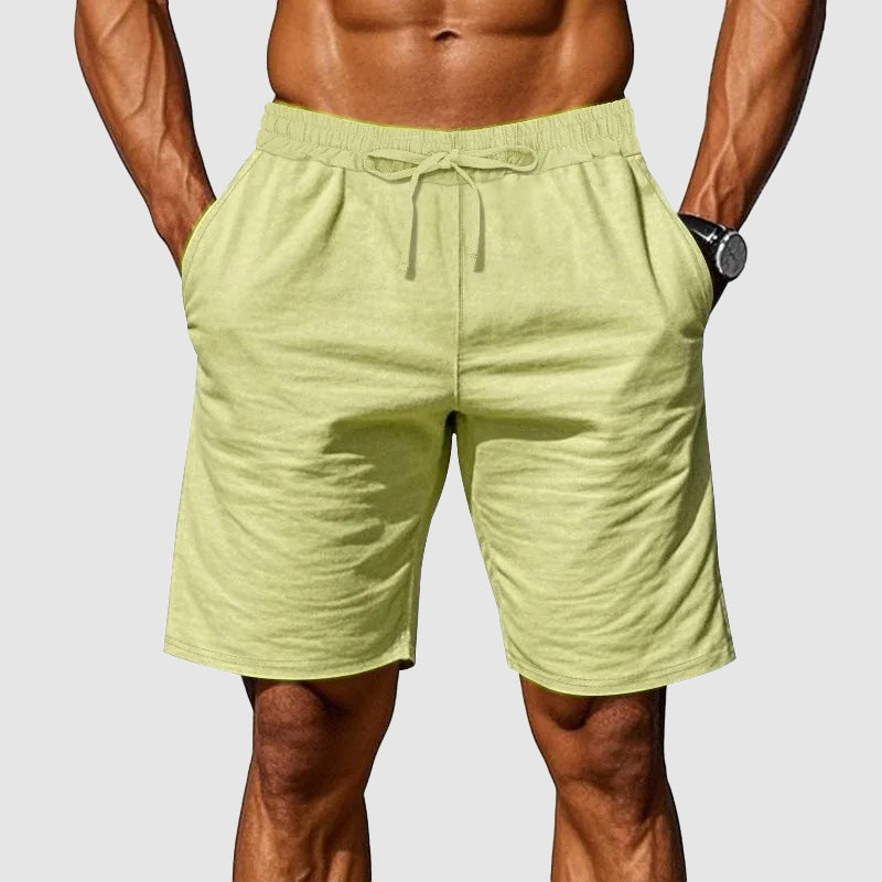 Garrett - Men's Lightweight Cotton Drawstring Shorts