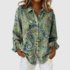Hailey -  Women’s Stylish Paisley Patterned Casual Shirt