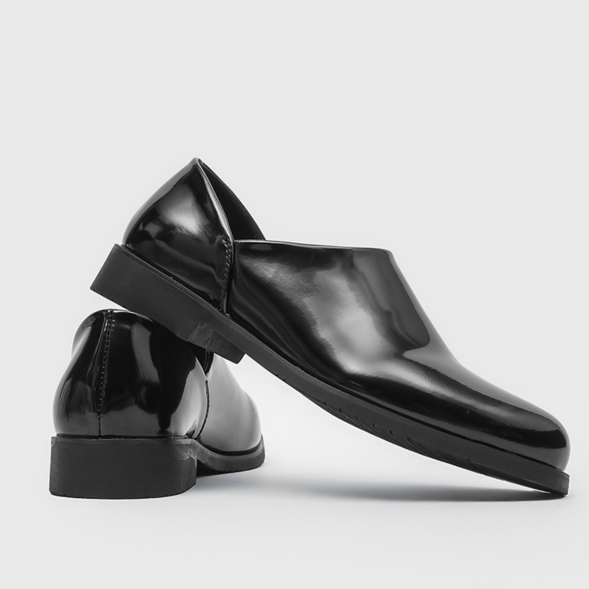 Hudson - Men's Glossy Leather Slip-On Loafers