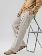 Jett - Men's Pleated Straight-Leg Trousers