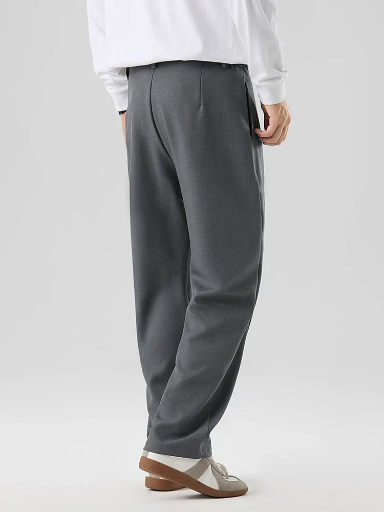 Jett - Men's Pleated Straight-Leg Trousers
