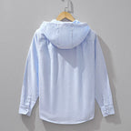 Jordan - Men’s Casual Cotton Shirt with Hood