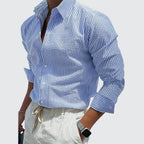 Jordan - Men's Striped Button Down Long Sleeve Shirt