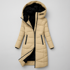 Jovie - Women's Hooded Quilted Puffer Jacket with Faux-Fur Lined Hood
