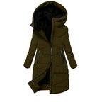 Jovie - Women's Hooded Quilted Puffer Jacket with Faux-Fur Lined Hood