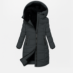 Jovie - Women's Hooded Quilted Puffer Jacket with Faux-Fur Lined Hood