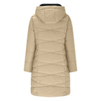 Jovie - Women's Hooded Quilted Puffer Jacket with Faux-Fur Lined Hood