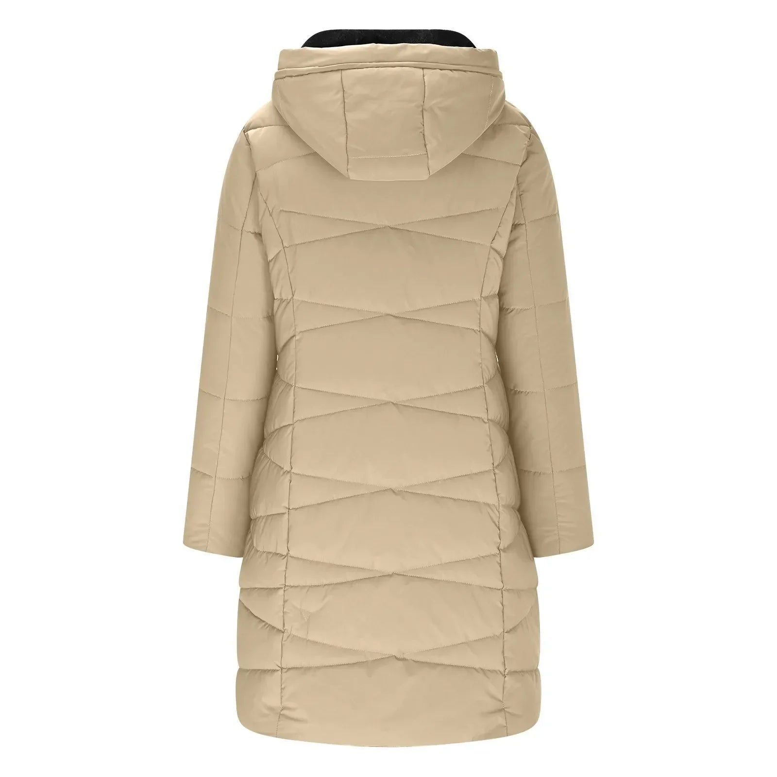 Jovie - Women's Hooded Quilted Puffer Jacket with Faux-Fur Lined Hood