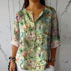 Julia - Women’s Loose Fit Colorful Spring Blouse