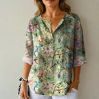 Julia - Women’s Loose Fit Colorful Spring Blouse