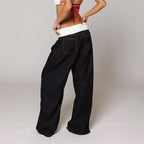 Julia - Women's Relaxed Fit Two-Tone Denim with Comfort Waist