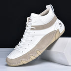 Julian - Men's Lace-Up High-Top Sneakers with Padded Ankle Support