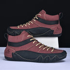Julian - Men's Lace-Up High-Top Sneakers with Padded Ankle Support