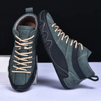 Julian - Men's Lace-Up High-Top Sneakers with Padded Ankle Support