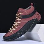 Julian - Men's Lace-Up High-Top Sneakers with Padded Ankle Support