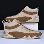 Julian - Men's Lace-Up High-Top Sneakers with Padded Ankle Support