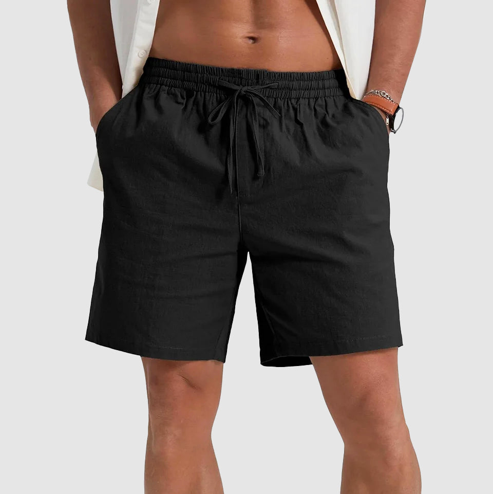 Kaiden - Men's Lightweight Linen Drawstring Shorts